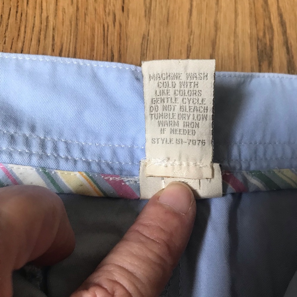 Light blue J.Jill shorts with cream stitching in EUC - Picture 5 of 9